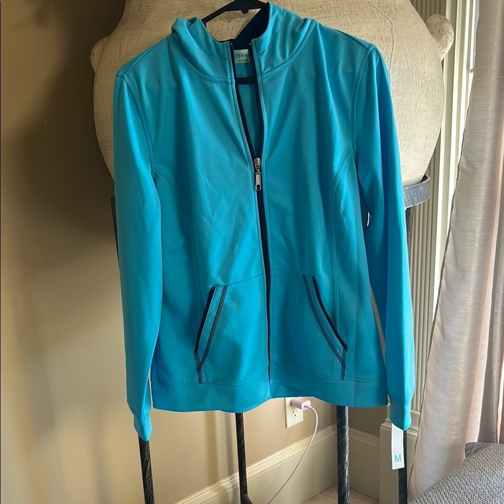 Silver Jeans Blue Utility Jacket Lightweight Zip-Up